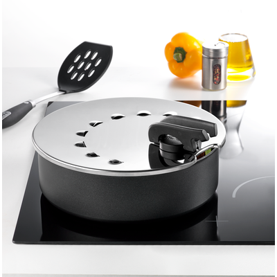 Capac Ingenio L9939822, antistropi, strecurare, 20 - 28 cm, inox, argintiu