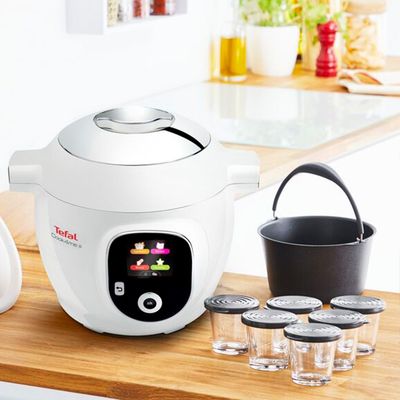 Pachet aparat de gătit multifuncțional Cook4Me+ și set de 6 recipiente de sticlă