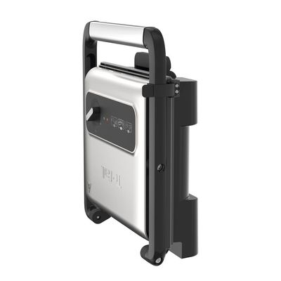 Grătar electric Inicio Grill GC242D38, 2000 W, termostat 3 nivele, plăci antiaderente, negru