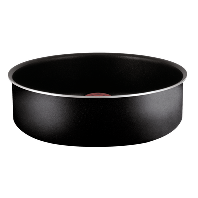 Set 8 piese Ingenio Essential L2009902, înveliș antiaderent 100% sigur, PowerGlide, mâner detașabil, aluminiu, negru