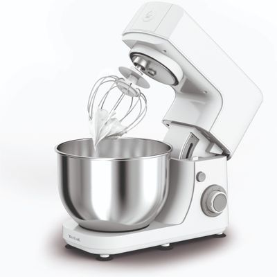 Robot de bucătărie MasterChef Essential QB150138, 800W, set pentru patiserie, bol inox 4.8 L, funcția Pulse, alb