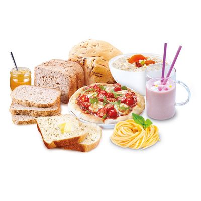 Mașină de pâine Pain et Tresors Maison PF251835, 700 W, 22 programe, pornire programabilă, păstrare la cald, tavă pătrată, cu înveliș antiaderent, dozator semințe, recipient lactate 1 L, 3 accesorii, carte de rețete, 1 KG, negru