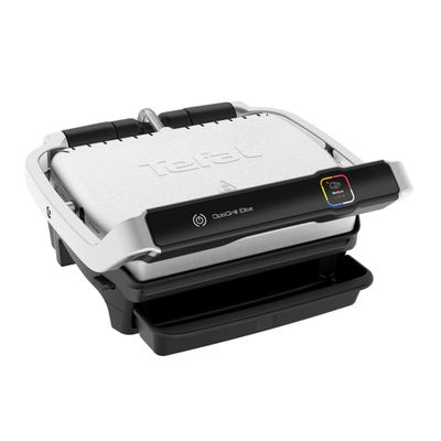 Grătar electric OptiGrill Elite GC750D30, 12 programe, termostat reglabil, carte de rețete, argintiu