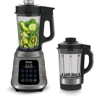 Blender de mare viteză UltraBlend Boost BL985A31, 1300 W, tehnologie Tripl'Ax® Pro, 6 lame inox, Nutrikeep™, 10 funcții de gătire, funcție de vacuum, 2 recipiente, 2.5 L, argintiu