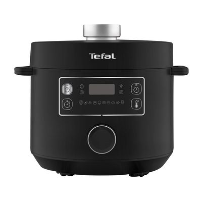 Oală sub presiune electrică Turbo Cuisine CY754830, 1000 W, 10 programe, mod manual, funcție de menținere la cald, carte de rețete, 5 L, inox, negru