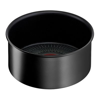 Set de 13 piese Ingenio Unlimited L7639002, înveliș antiaderent 100% sigur, Thermo-Signal™, 2 mânere detașabile, aluminiu, negru