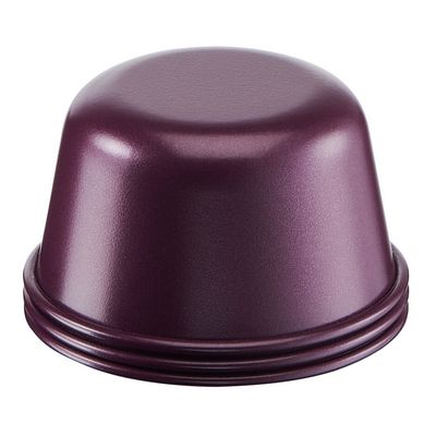 Set 3 forme CreaBake brioșe J3069404, &icirc;nveliș antiaderent, aluminiu, 7.5 cm, mov