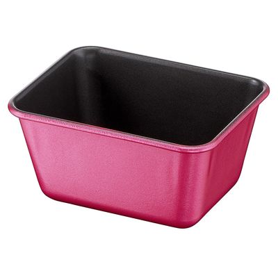 Set 3 forme CreaBake mini prăjituri J3079804, &icirc;nveliș antiaderent, aluminiu, 8.3 x 6.5 cm, roz