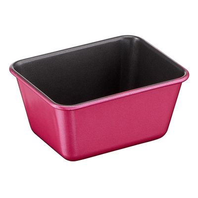 Set 3 forme CreaBake mini prăjituri J3079804, &icirc;nveliș antiaderent, aluminiu, 8.3 x 6.5 cm, roz