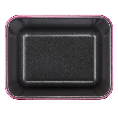 Set 3 forme CreaBake mini prăjituri J3079804, &icirc;nveliș antiaderent, aluminiu, 8.3 x 6.5 cm, roz