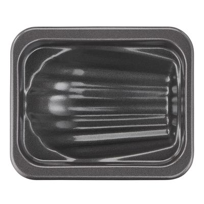 Set 3 forme CreaBake madlene J3079904, &icirc;nveliș antiaderent, aluminiu, 8.3 x 6.5 cm, roz