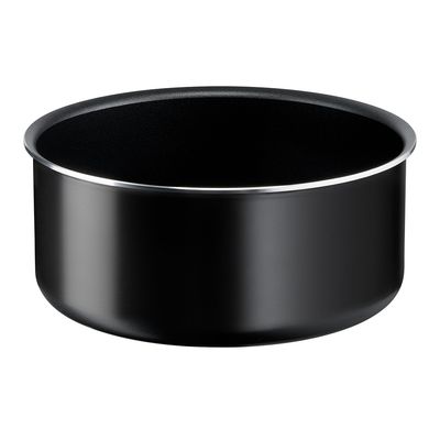 Set de 3 piese Ingenio Easy Cook & Clean L1539243, înveliș antiaderent 100% sigur, Thermo-Signal™, bază Diffusion+, mâner detașabil, aluminiu, negru