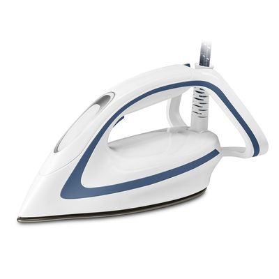 Stație de călcat cu boiler de înaltă presiune Pro Express Ultimate Care GV9565E0, 2600 W, 7.7 bari, jet de abur 580 g/min, talpă Durilium Airglide Autoclean, colector anti-calcar, rezervor 1.9 L, alb / albastru