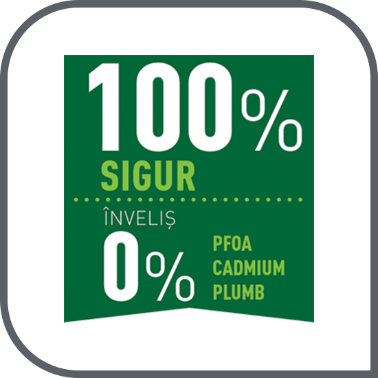 Înveliș antiaderent 100% sigur