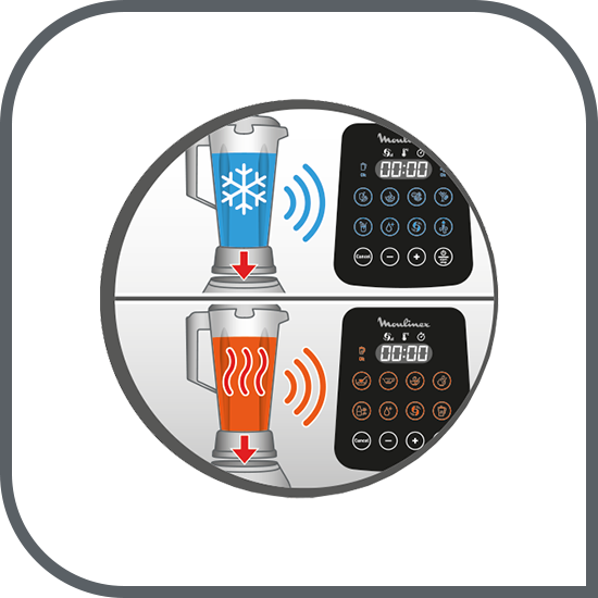 Funcție inteligentă pentru detectarea recipientului de mixare