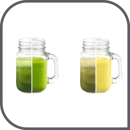 Culori mai vii, rezultate mai puțin oxidate*