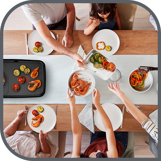 Suprafață mare de gătire