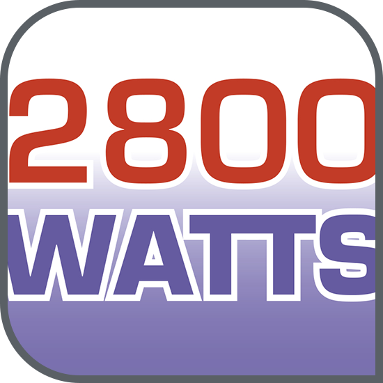 2800 W pentru încălzire rapidă