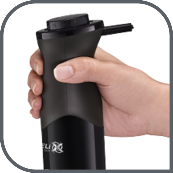 Mâner moale la atingere, cu sistem antialunecare