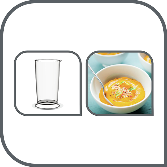 Pahar gradat de 800 ml (capacitate totală)