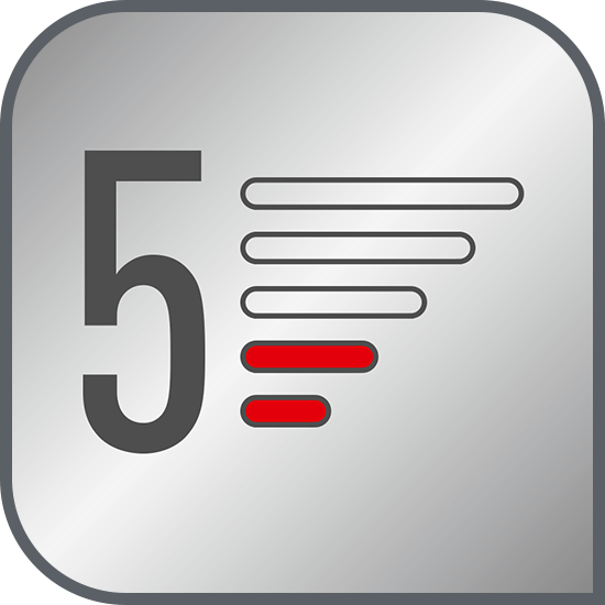 5 trepte de viteză + funcția Turbo