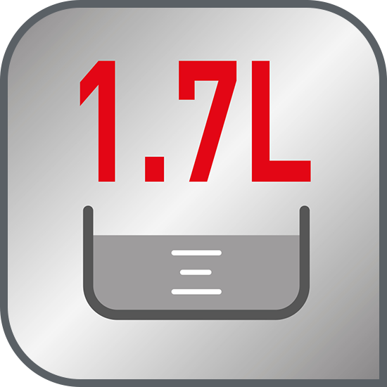 Capacitate de 1.7 L