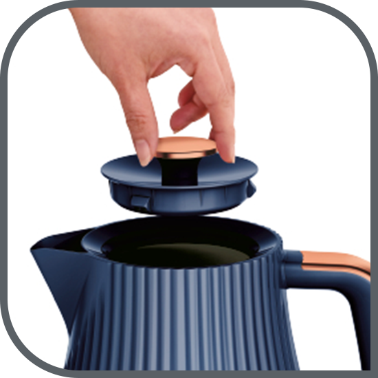 Capac detașabil pentru manevrare și curățare ușoare