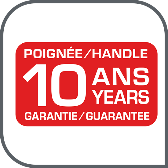 Garanție de 10 ani pentru mâner*