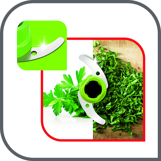 2 lame ascuțite pentru ingrediente moi