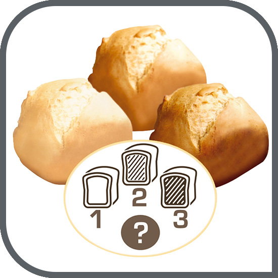 3 setări de greutate și 3 niveluri de rumenire