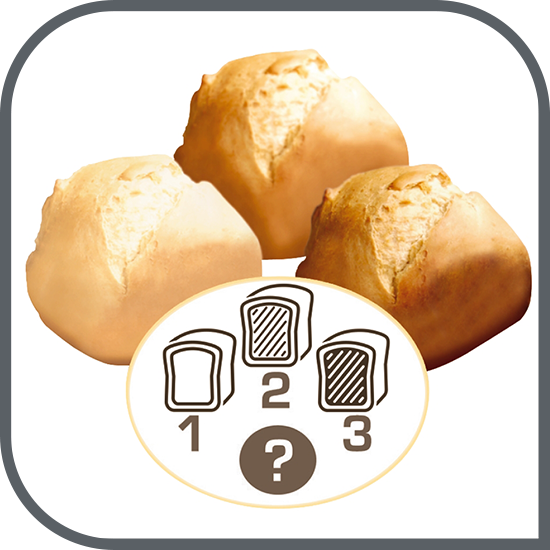 3 setări de greutate și 3 niveluri de rumenire